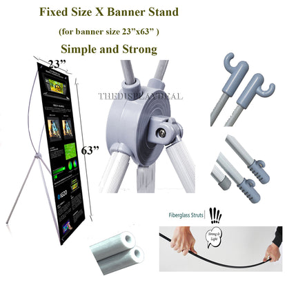 Custom Banner Printing with free X Type Banner Stand
