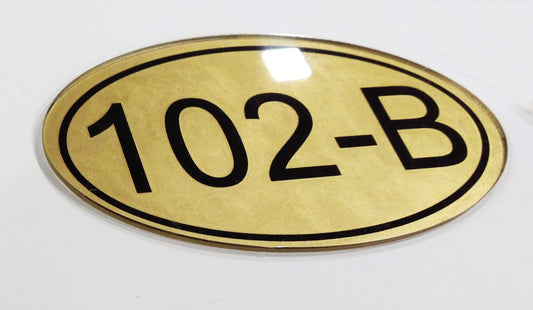 Custom Room Number Plaque, Acrylic Sign Plate for Office, Hotel, and Public Facilities